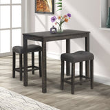 Sora Wood 3-Piece Counter Height Dining Set, Gray T2574P164802
