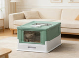Stainless Steel Enclosed Litter Box for Cats 94651625