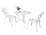 3 PCS Outdoor Set, All-Weather Cast Aluminum Rose Table and Chairs Set of 2, Patio 58855132