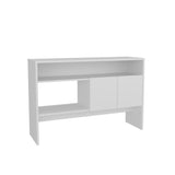 ZUN Bellagio 48.7" Wide 2-Tier Narrow Bellagio Console Table with Double-Door Cabinet B070P234362