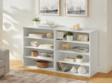 CD DVD storage cabinet, bookcase, adjustable shelf 8-layer storage, display bookshelf, home, office, 46840276