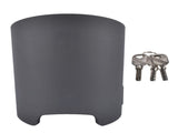 2-5/16-Inch Black Trailer Coupler Lock Heavy-Duty Carbon Steel w/ Weatherproof Shield 54071216