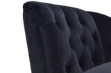 ZUN [New+Video] 58''Velvet Chaise Lounge,Button Tufted Right Arm Facing Lounge Chair with Nailhead Trim WF297646AAB