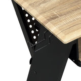 Natural and Black Music Desk with Cord Managements B062P184577