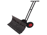 30" Heavy Duty Snow Shovel with Wheels, Garvee Adjustable Angle Height Ergonomic Handle, Sidewalk 36510011