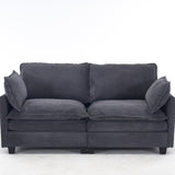 Modular Sofa , Velvet Large U-Shaped Couch Comfy Upholstered 2-Seat Sofa, 2 W2705P268484