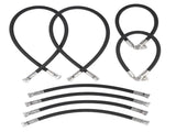 8x Front Loader Hydraulic Hoses Set Replacement for Kubota LA350a LA401 Replace 75535-66620 04653669