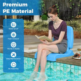 Outdoor swimming pool chairs with folding function-Blue 43681794