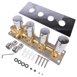 3-Function Silver Brass Shower Diverter Thermostatic Valve Shower Diverter Valve Constant 43244741