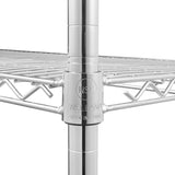 5-Tier NSF Heavy Duty Adjustable Storage Metal Rack with Wheels & Shelf Liners Ideal for Garage, 27377485