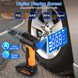 4-in-1 Cordless Car Vacuum & 150PSI Inflator Rechargeable, Digital Display, LED Light, Tire 95927388