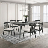 2 Pieces Set Dining Side Chair Rustic Modern Farmhouse Design Retro Design Easy to Assembly W2537P214243