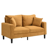 57 " High Resilience Loveseat Sofa, Wooden Frame 2 Seat Sofa, Comfy , Small Space Saving Modern W311P221206