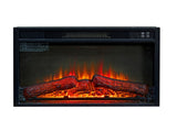 23" Electric Fireplace, 3DInfrared Black Fireplace Electric Insert Heater, with IR Remote Control, 92000032