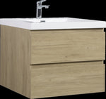 ZUN 30" Floating Bathroom Vanity with Sink, Modern Wall-Mounted Bathroom Storage Vanity Cabinet with W1573P152696