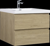 ZUN 30" Floating Bathroom Vanity with Sink, Modern Wall-Mounted Bathroom Storage Vanity Cabinet with W1573P152696