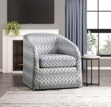 Modern Living Room Furniture 1pc Beautiful Swivel Chair Cushion Seat Fully Upholstered Solid Wood B011P256604