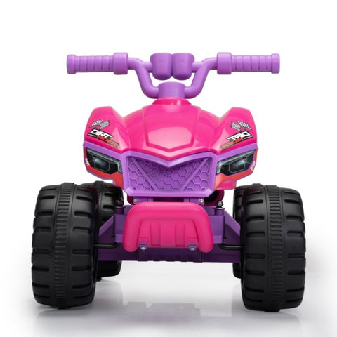 ZUN Kids Ride-on ATV, 6V Battery Powered Electric Quad Car with Music, LED Lights and Spray Device, 4 W2181P154961