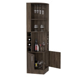 Syrah Corner Bar Cabinet, Two External Shelves Espresso B200P239599