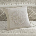 ZUN 3 Piece Cotton Duvet Cover Set with Chenille Tufting B035129139