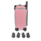 Portable 3-Tier Rolling Makeup Case with Universal Wheels for Makeup, Nail Art, Hair Styling Tools 50931809