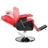 ZUN Professional Salon Barber Chair 8702A Red 43902648