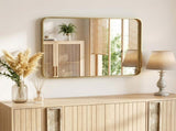 Anti-Fog Bathroom Wall Mirror 32" x 40" Shatterproof Vanity Mirror with Rectangular Metal Frame, 72572773