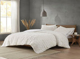 Full/Queen Ruched Fur Down Alternative Comforter Set B03597269