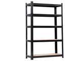 5 Tier Heavy Duty Metal Shelving Rack Unit Garage Storage Shelf Black UK 12865320