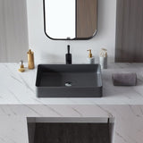 Vessel Sink Quartz Stone Bathroom Sink Modern Art Sink 25B11BQ W3034P280548