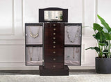 Jewelry Cabinet Box Storage Chest Necklace Wood Walnut Stand Organizer 28727290