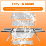 Foldable Charcoal BBQ Grill Stainless Steel Grill Net Easy Setup Portable Tabletop Barbecue Grill 27231662