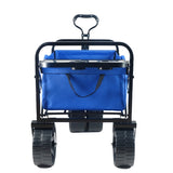 Folding Wagon Garden Shopping Beach Cart W22735630