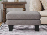 Fabric Ottoman Light Grey W109741864