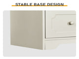 5-Drawer Cabinet with Solid Wood Veneer and Paint P2 MDF P2 Particleboard Storage Cabinet 43508099