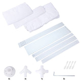 3 * 3m 4 sided , spiral tube pergola made of white PE fabric, 10'x10 'party tent with 4 89245309