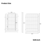 ZUN Dog Playpen 8 Panels 40" Height Heavy Duty Dog Fence Puppy Pen for Large Medium Small Dogs Indoor W368P233995