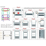 Portable Clothes Closet Rolling Door Wardrobe Hanging Rack Non-Woven Fabric Storage Organizer 89125486