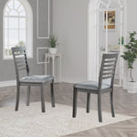 ZUN Wooden Dining Chairs Set of 4, Kitchen Chair with Padded Seat, Upholstered Side Chair for Dining W1998126409