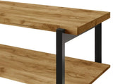 Rustic Metal TV Console for TVs up to 48", Light Oak 94803222