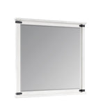 Loretta Modern Style Mirror Made with Wood in Antique White B009P155305
