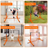 Gymnastics Bar for Kids, Adjustable Height Gym Bar, Junior Training Kip Bar for Home, Built for kids 77538749