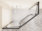 Neo-Angle Sliding Shower Enclosure 36"x72", 1/4" Clear Tempered Glass Diamond Shaped Shower Door, W3048P469292