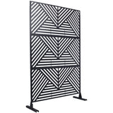 Outdoor & Indoor Privacy Metal Privacy 76" H48" W, Freestanding Decorative Privacy W465P193157