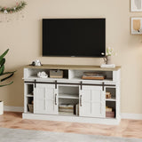 ZUN 58 Inch TV Stand with Storage Cabinet and Shelves, TV Console Table Entertainment Center for Living W881140539