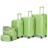 Luggage Sets 5 Piece, PP Luggage Set, Suitcases with Wheels, Hardside Hard Shell Travel Luggage with 73799168