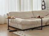 Brown C-shaped Side Table, Small Sofa Table for Living room 41754295
