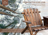 Wooden Chair Loveseat with Inset Ice Bucket Garden chairs/courtyard chairs 10924082