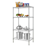 4-Shelf Adjustable Wire Shelving Unit Chrome 18659891