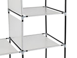 71" Portable Closet Wardrobe Clothes Rack Storage Organizer with Shelf Blue 84636612